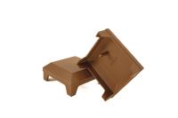 Крышка столба UNODECK алюминий орех