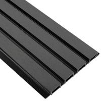 Реечная фасадная панель EasyDecking Wood-X 219х26х3010 Черное дерево Шлифованная  | Купить в Интернет-магазине | Цена 921 ₽ Фасадные панели из ДПК
