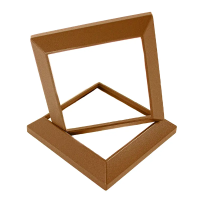 Юбка столба UNODECK алюминий орех