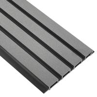 Реечная фасадная панель EasyDecking Wood-X 219х26х3010 Серый Шлифованная  | Купить в Интернет-магазине | Цена 921 ₽ Фасадные панели из ДПК