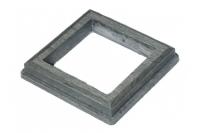 Рамка для столба нижняя TimberTex серый 3D 120x120 мм