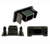 Крепление перила прямое POLIVAN пластик черное