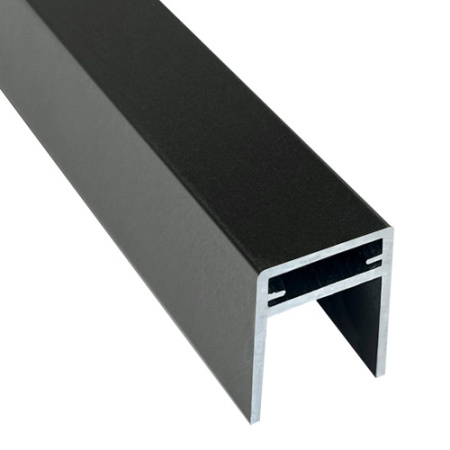 Алюминиевый П-профиль EasyDecking 35x25x3000 Черное дерево