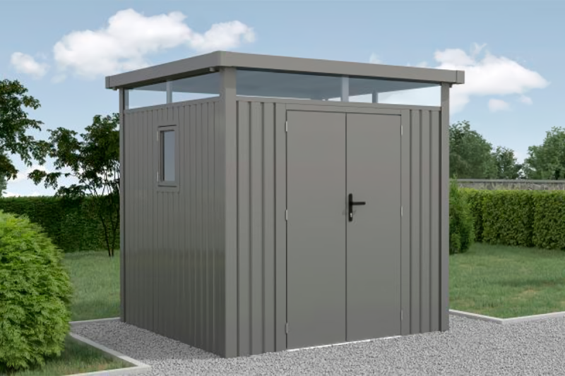 Сборный металлический сарай