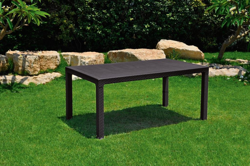 Стол уличный Melody коричневый  | Купить в Интернет-магазине | Цена 15 900 ₽ Стол для дачи