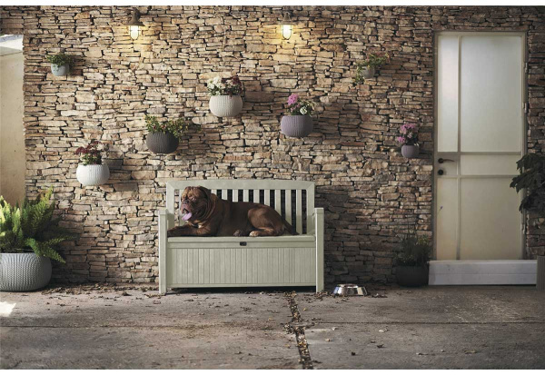 Сундук-скамейка PATIO BENCH коричневая  | Купить в Интернет-магазине | Цена 26 900 ₽ Диван для дачи