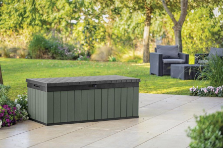 Сундук Darwin Box 380L зеленый  | Заказать онлайн | Цена 30 800 ₽ Садовые ящики и сундуки