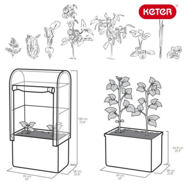 Грядки пластиковые