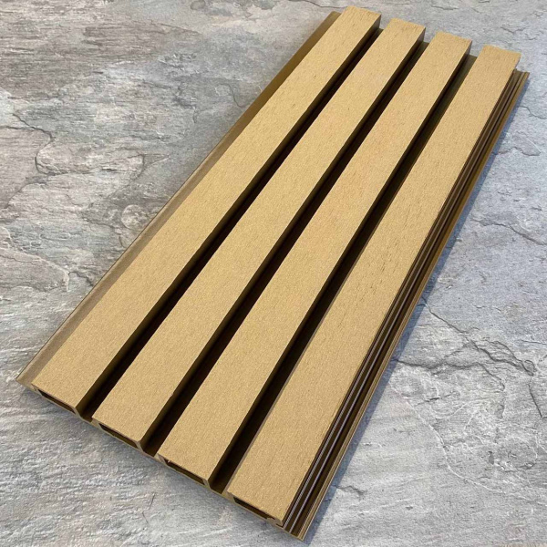 Реечная фасадная панель EasyDecking Wood-X 219х26х3010 Дуб Шлифованная  | Купить в Интернет-магазине | Цена 921 ₽ Фасадные панели из ДПК