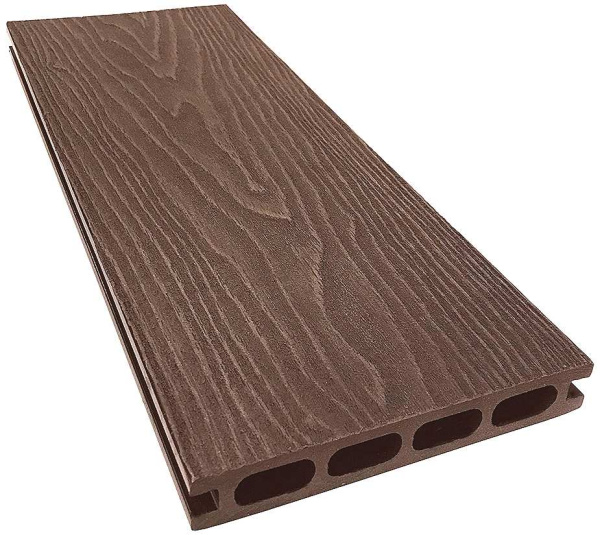 Террасная доска ДПК NauticPrime Middle 3D КОРИЧНЕВАЯ 150х24х4000 мм  | Купить в Интернет-магазине | Цена 580 ₽ Террасная доска из ДПК