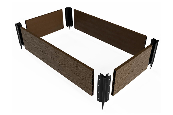 Грядки из ДПК