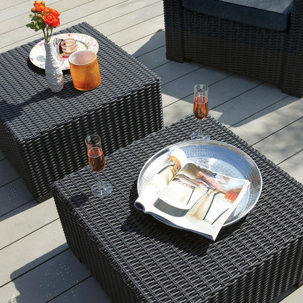 Стол Калифорния (California table) коричневый  | Купить в Интернет-магазине | Цена 22 900 ₽ Стол для дачи
