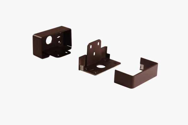 Крепление перила прямое UNODECK алюминий венге