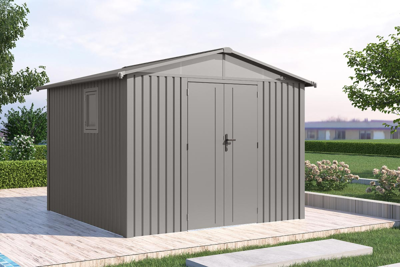 Сборный металлический сарай