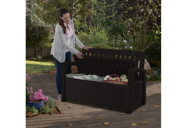 Сундук-скамейка PATIO BENCH коричневая  | Купить в Интернет-магазине | Цена 26 900 ₽ Диван для дачи