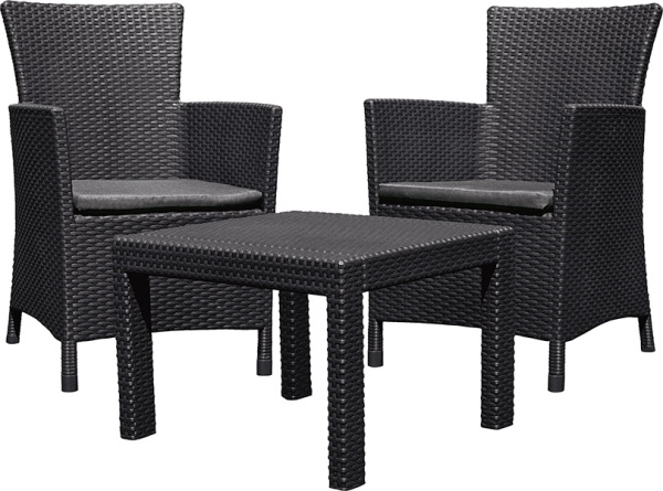 Набор балконной мебели Rosario balcony set графит  | Купить в Интернет-магазине | Цена 33 000 ₽ Комплекты для балконов