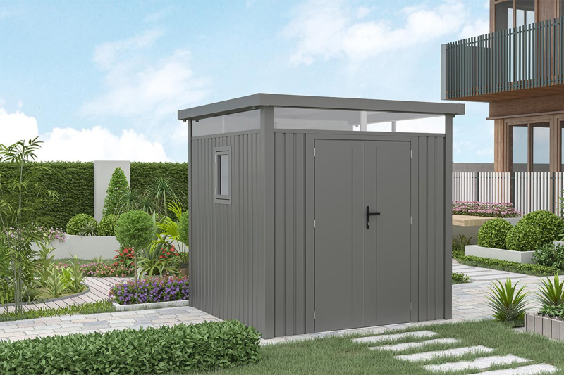 Сборный металлический сарай