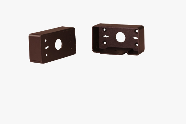 Крепление перила прямое UNODECK алюминий венге