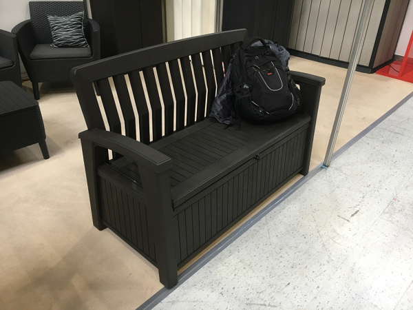 Сундук-скамейка PATIO BENCH коричневая  | Купить в Интернет-магазине | Цена 26 900 ₽ Диван для дачи