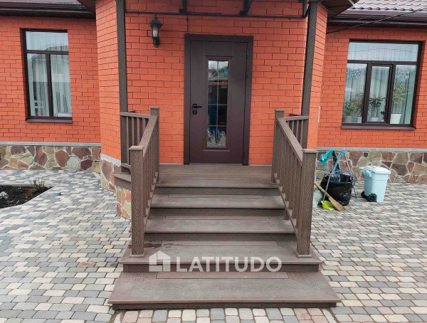 Ступень полнотелая ДПК EasyDecking Wood-Х 348х22х4010 Коричневый  | Купить в Интернет-магазине | Цена 3 091 ₽ Ступени из ДПК