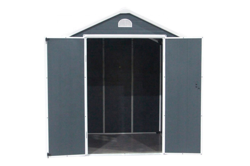 Сарай пластиковый Black Fox Modernist J 11м2  | Купить в Интернет-магазине | Цена 174 000 ₽ Пластиковый сарай для дачи