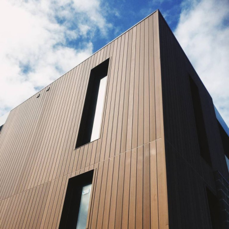 Фасадные панели из ДПК