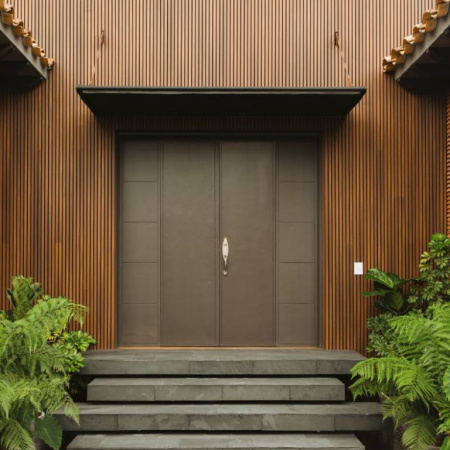 Фасадные панели из ДПК