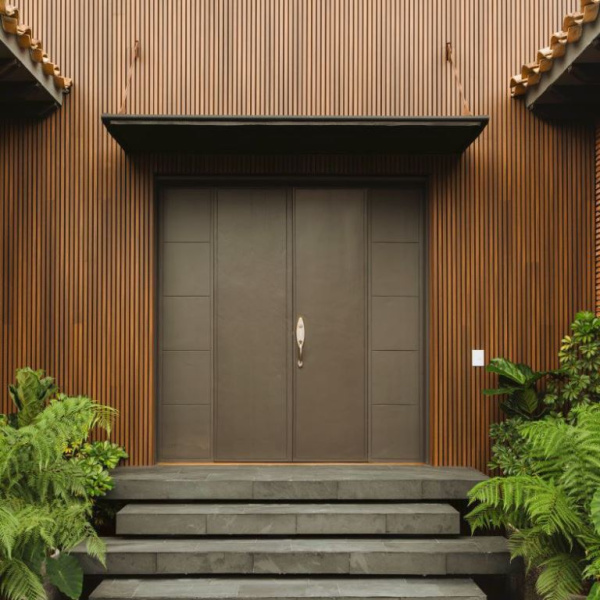 Фасадные панели из ДПК