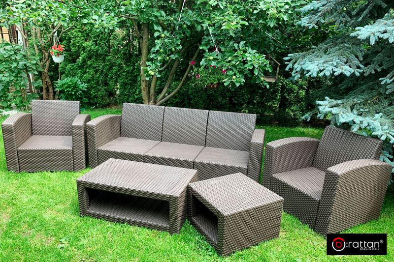 Комплект уличной мебели Rattan Premium 5 (5 мест) венге  | Купить в Интернет-магазине | Цена 72 500 ₽ Комплекты уличной мебели для дачи