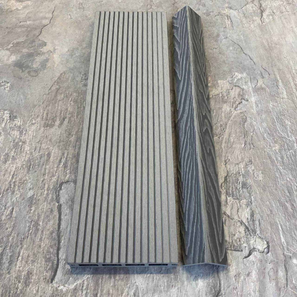 Террасная доска ДПК EasyDecking Wood-X 146х23х3010 Серый  | Купить в Интернет-магазине | Цена 812 ₽ Террасная доска из ДПК