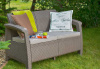 Диван двухместный Corfu Love Seat коричневый  | Купить в Интернет-магазине | Цена 26 900 ₽ Диван для дачи