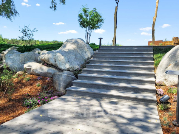 Ступень полнотелая ДПК Latitudo Step-320 320х24х3000 Серый  | Купить в Интернет-магазине | Цена 3 208 ₽ Ступени из ДПК