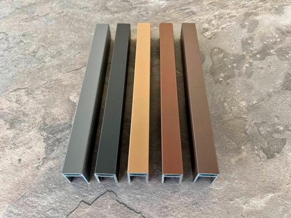 Алюминиевый П-профиль EasyDecking 35x25x3000 Черное дерево