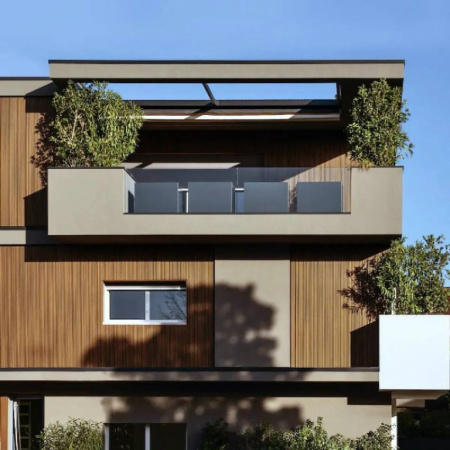 Фасадные панели из ДПК