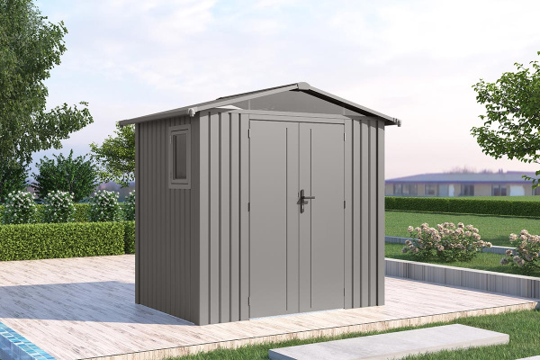 Сборный металлический сарай