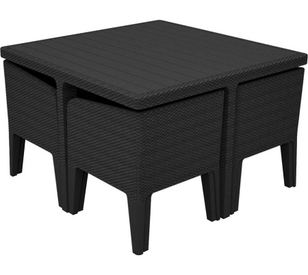 Мебель для террас COLUMBIA SET 5 PCS графит
