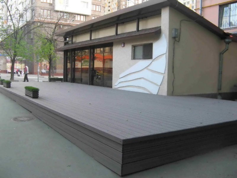 Террасная доска ДПК Ecodeck ШКОКОЛАД 165х24х4000 мм  | Купить в Интернет-магазине | Цена 550 ₽ Террасная доска из ДПК