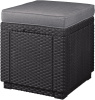 Пуф с подушкой Cube with cushion графит  | Купить в Интернет-магазине | Цена 9 900 ₽ Стулья для дачи