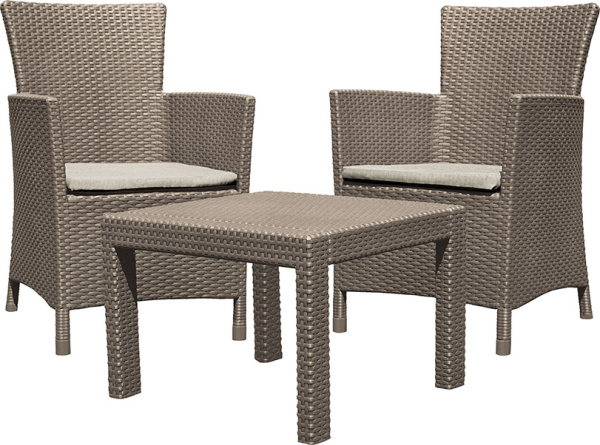 Набор балконной мебели Rosario balcony set капучино  | Купить в Интернет-магазине | Цена 33 000 ₽ Комплекты для балконов