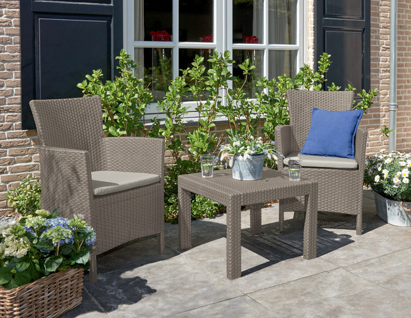 Набор балконной мебели Rosario balcony set капучино  | Купить в Интернет-магазине | Цена 33 000 ₽ Комплекты для балконов