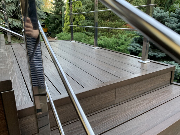 Террасная доска ДПК Legro Ultra Naturale WALNUT  | Купить в Интернет-магазине | Цена 1 556 ₽ Террасная доска из ДПК