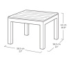 Стол Orlando Small Table капучино  | Купить в Интернет-магазине | Цена 1 900 ₽ Стол для дачи