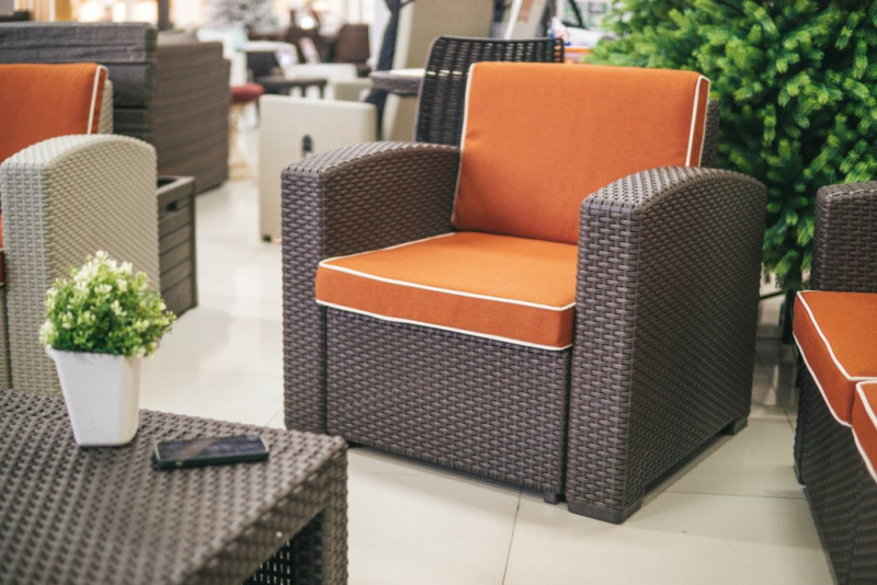 Мебель для ресторана RATTAN PREMIUM 4 (4 места) венге  | Купить в Интернет-магазине | Цена 52 500 ₽ Комплекты уличной мебели для дачи
