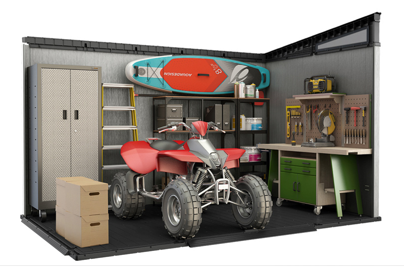 Пластиковый сарай для дачи