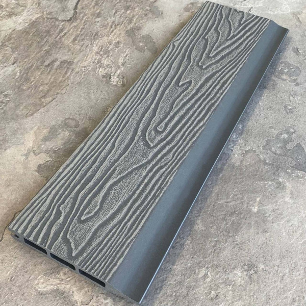 Заборная панель шип-паз ДПК EasyDecking Wood-X 146х20х3010 Серый 3D