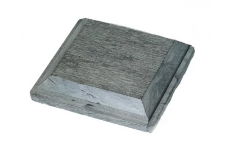Крышка для столба верхняя TimberTex серый 3D 120x120 мм
